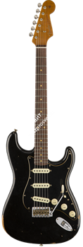 FENDER LIMITED EDITION RELIC ROASTED DUAL-MAG STRAT, BLACK электрогитара RELIC ROASTED DUAL-MAG STRAT, ограниченная серия - фото 92036