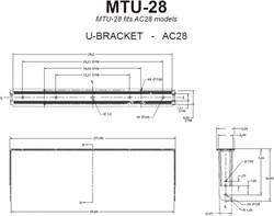JBL MTU-28 U-кронштейн для AC28/xx, чёрный - фото 9274