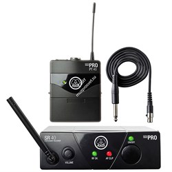AKG WMS40 Mini Instrumental Set BD US25B (537.900) инструментальная радиосистема с поясным передатчиком и кабелем - фото 95506
