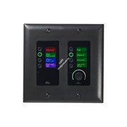 BSS EC-8BV-BLK-EU - панельный контроллер с 8 кнопками и регулятором уровня,  Ethernet , цвет чё
