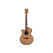 DEAN PE QA L GN - электроакустическая гитара левосторонняя, волнистый ясень, цвет натуральный