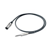PROEL BULK220LU6 - инструментальный кабель, 6.3 джек моно  &lt;-> XLR (папа), длина - 6 м