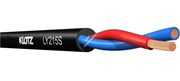 KLOTZ LY215S (LY215TSW) Спикерный кабель 2х1.5мм2, вн.диам.7мм, PVC, гибкий, черный , катушка 100 м