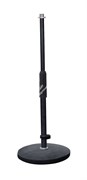 ROXTONE MS030 Black Микрофонная настольная стойка, прямая, чугун, D:15см, длинна шеи: 23.5x36.5см, вес: 1,9кг., 10шт. в коробке размером: 29x25x44 см.