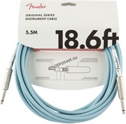 FENDER 18.6&#39; OR INST CABLE DBL инструментальный кабель, синий, 18,6&#39; (5,7 м)