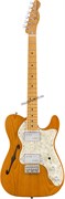 FENDER VINTERA &#39;70S TELECASTER® THINLINE, AGED NATURAL полуакустическая гитара, цвет натуральный, в комплекте чехол