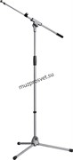 K&M 21080-300-87 Soft Touch микрофонная стойка 'журавль', в 92-163 см, дл 'плеча' 42-72 см, складная, сталь, серая