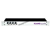 KLANG X-KG-QUELLE-19 Конвертер Dante в аналоговый сигнал со стерео предусилителем для 4 наушников (6,3&quot; Jack stereo). Настраиваемый диапазон чувствительности (–12 / 0 / +12 dB). 44,1-192 кГц 24bit, низкий выходной импеданс. Сеть Dante™ (AES67) 8*8 каналов