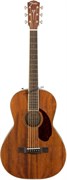 FENDER PM-2 PARLOR ALL-MAH W/CASE OV акустическая гитара, цвет натуральный, в комплекте кейс