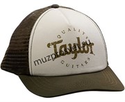 TAYLOR 00389 Trucker Cap, Olive/Cream Кепка с логотипом Taylor, хаки/бежевый