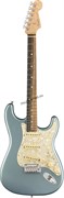 FENDER AM ELITE STRAT EB SATIN IBM электрогитара, цвет синий металлик, в комплекте кейс