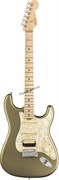 FENDER AM ELITE STRAT HSS MN SATN JPM электрогитара, цвет зеленый металлик, в комплекте кейс