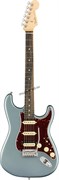 FENDER AM ELITE STRAT HSS EB SATN IBM электрогитара, цвет синий металлик, в комплекте кейс