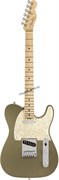 FENDER AM ELITE TELE MN SATIN JPM электрогитара, цвет зеленый металлик, в комплекте кейс