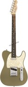 FENDER AM ELITE TELE EB SATIN JPM электрогитара, цвет зеленый металлик, в комплекте кейс