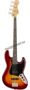 Fender American Original '60s Flame Ash Jazz Bass, Ebony Fingerboard, Plasma Red Burst, 4-струнная бас-гитара, цвет санберст