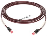 KLOTZ RC5RR030V патч-кабель CAT5, разъемы RJ45-RJ45, UTP, PUR, цвет бордовый, внешний диметр 6.3 мм, длина 3 метра