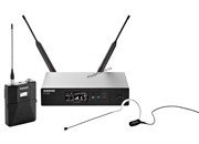 SHURE QLXD14E/153B G51 радиосистема с поясным передатчиком и ушным микрофоном MX153B (черный)