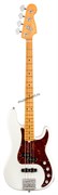 FENDER American Ultra Precision Bass®, Maple Fingerboard, Arctic Pearl электрогитара, цвет белый в комплекте кейс