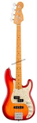 FENDER American Ultra Precision Bass®, Maple Fingerboard, Plasma Red Burst электрогитара, цвет красный в комплекте кейс