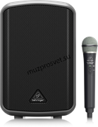 Behringer MPA100BT - портативная акустическая система, 100 Вт, 6&quot; вуфер и 0,75&quot; твитер, Bluetooth, аккумулятор, радиомикрофон 2,4 ГГц