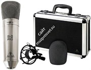 BEHRINGER B-2 PRO студийный конденсаторный микрофон с изменяемой направленностью в комплекте с подвесом, ветрозащитой и кейсом
