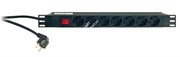 K&amp;M 28675-000-55 сетевой распределитель с кнопкой включения/выключения, алюминиевый корпус, 7 розеток на передней панели