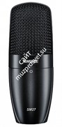 SHURE SM27-LC студийный конденсаторный микрофон с защитным бархатным чехлом и противоударным креплением
