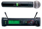 SHURE SLX24E/SM58 L4E 638 - 662 MHz профессиональная двухантенная &#39;вокальная&#39; радиосистема с капсюлем микрофона SM58