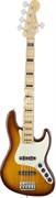 FENDER American Elite Jazz Bass® V Ash, Maple Fingerboard, Tobacco Sunburst бас-гитара 5 стр. цвет - санберст