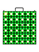 Matrix Color 36
                Прожектор Matrix Color 36
Светодиодная матричная панель. 36 белых светодиода по 3 ватта, плюс 144 светодиодов RGB по 0,3 ватта для аура-эффекта. Потребляемая мощность 180Вт. Управление по DMX 9/41/146/468, Art-net. Габариты