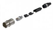 EtherCon корпус + разъем RJ45 для кабеля CAT6 диаметром 5-8 мм, металл, IP65