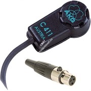 AKG C411L микрофон для струнных инструментов, крепится к поверхности на &#39;жидкой резине&#39;, L-разъём