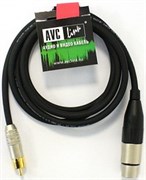 Кабель аудио XLR гнездо - RCA штекер, длиной 0.5м. (C300, NC3FXX, ACPR-BL)