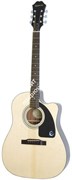 EPIPHONE AJ-100CE (PASSIVE) NATURAL CH HDWE гитара электро-акустическая, цвет натуральный, пьезозвукосниматель