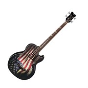 DEAN MAKOB GLORY - электроакуст. бас-гитара, 34&quot;,EQ,тюнер, графика американский флаг