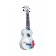 WIKI UK/KREMLIN - гитара укулеле, сопрано, липа, рисунок &quot;КРЕМЛЬ&quot;, чехол в комплекте