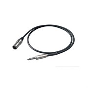 PROEL BULK230LU05 - микрофонный кабель, 6.3 джек стерео &lt;-> XLR (папа), длина - 0.5 м