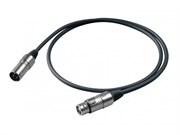 PROEL BULK250LU1 - микрофонный кабель, XLR (папа) &lt;-> XLR (мама),  длина - 1м