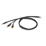 DIE HARD DHG520LU3 - проф. аудио кабель, 3,5 джек стерео &lt;-> 2хRCA(папа),  ,длина 3 м