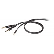 DIE HARD DHG545LU18 - кабель инсертный, 3,5 джек стерео <-> 2х6.3 джек моно, длина 1.8 м