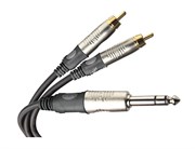 DIE HARD DHT530 - проф. аудио кабель, стерео джек &lt;-> 2х RCA, длина 1.8 м