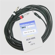 INVOTONE ACA1005 - аудио кабель,  3,5  джек стерео &lt;-> 2 x 6,3 джек моно  длина 5 м