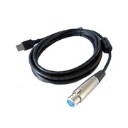 INVOTONE UC104 - аудио конвертер A/D  с кабелем и разъёмами XLR 3pin (мама)&lt;->USB, длина 4 м