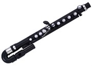 NUVO jFlute Kit - Black/Black флейта, изогнутая головка, материал - пластик, цвет - чёрный, в комплекте - мундштук, колено ре, с