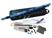 NUVO Student Flute - Electric Blue флейта, студенческая модель, материал - пластик, цвет - голубой, в комплекте тряпочка для про