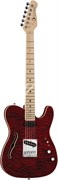 DECO TLE RED/Электрогитара Deco Semi-Hollow - Red/LUNA