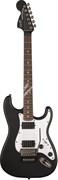 Fender Squier Contemporary Active Stratocaster HH, Flat Black Электрогитара, активные звукосниматели HH, Floyd Rose, черная