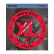 D'ADDARIO EPS230 PROSTEELS BASS HEAVY 55-110 струны для бас-гитары, мензура 34-36,25', сталь, 55-110 D'ADDARIO EPS230 PROSTEELS BASS HEAVY 55-110 струны для бас-гитары, мензура 34-36,25', сталь, 55-110