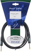 Cordial CCFI 1.5 PP инструментальный кабель джек моно 6.3мм/джек моно 6.3мм, 1.5м, черный